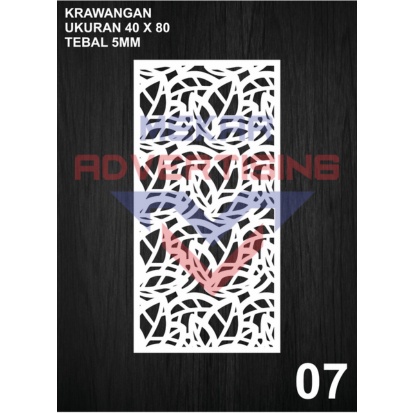 Unik Krawangan Pvc Board / Ornamen Pvc Foam Board Tebal 5Mm / Ornamen Dinding / Dekorasi Hiasan