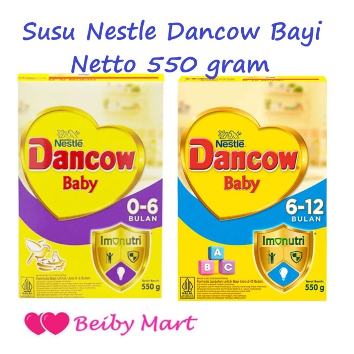 SUSU DANCOW BABY 0-6 BULAN / 6-12 BULAN 550 G