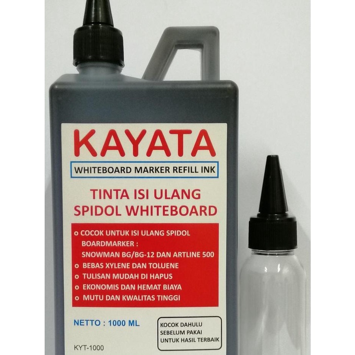 

Tinta isi ulang spidol whiteboard KAYATA Ukuran besar literan 1 LITER TERLARIS/TERMURAH/TERPOPULER