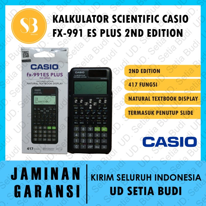 

Kalkulator CASIO FX-991ES PLUS Asli dan bergaransi TERLARIS/TERMURAH/TERPOPULER
