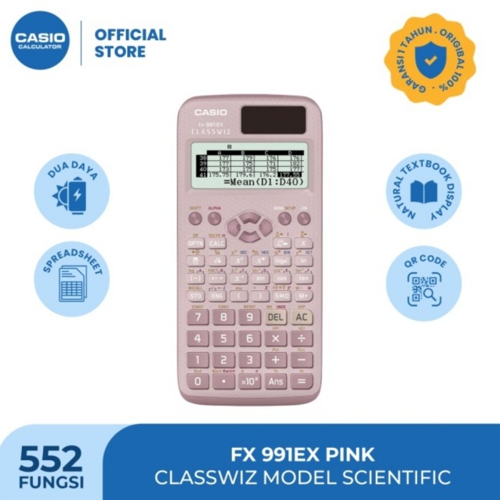 

Kalkulator CASIO FX-991EX - Scientific Calkulator 991 EX TERLARIS/TERMURAH/TERPOPULER
