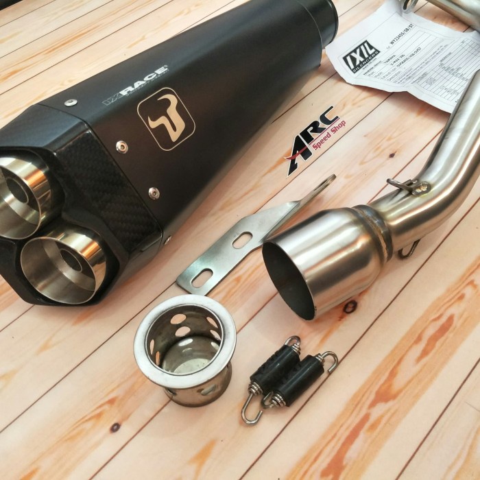 Terhemat Knalpot Ixil Ixrace Hexacone Black Nmax 155 Fullsystem Original Spain