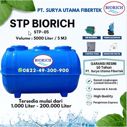 PROMO IPAL BIOTECH , STP Biofilter, IPAL Domestik, STP BIOTECH 5000 liter