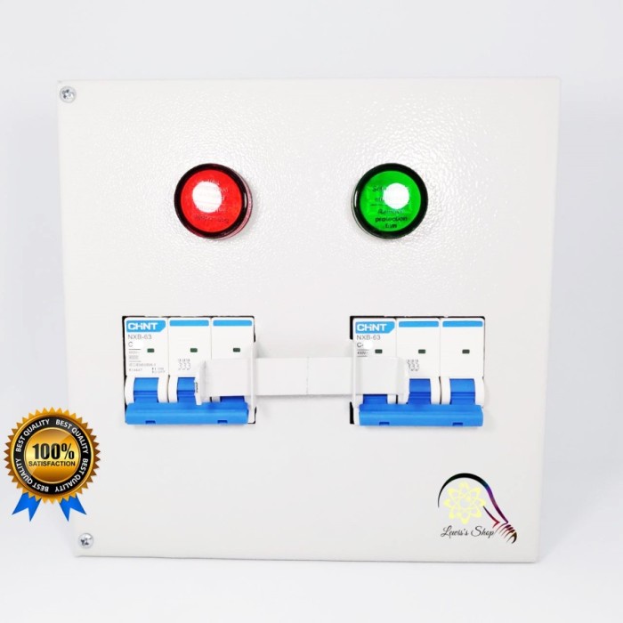 NEW Panel Interlock Chint Voltmeter MCB 3 Phase PLN Genset COS