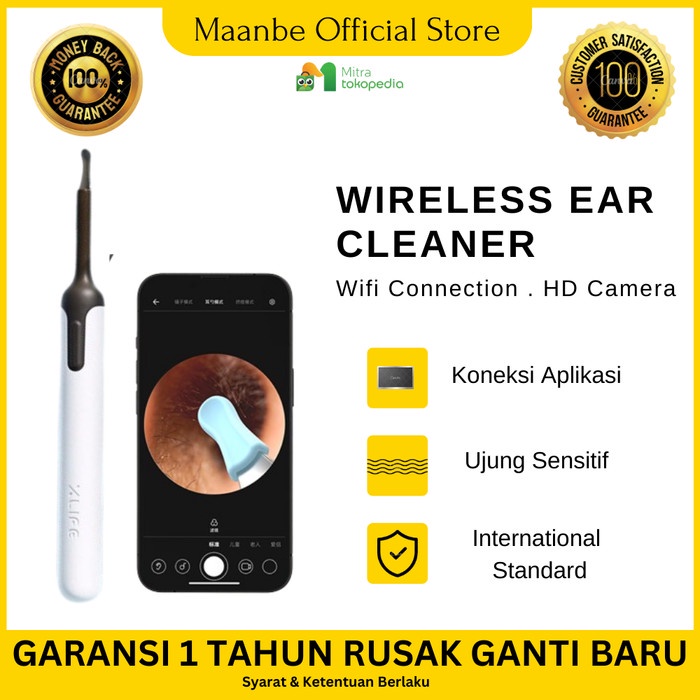 Kamera Kecil Pembersih Telinga Dengan Wifi Smartphone