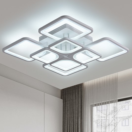 Lampu Plafon Led modern Lampu Hias plafon 3 warna dengan remote