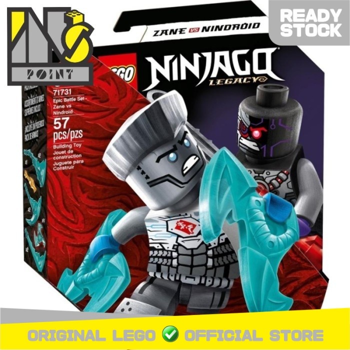 Product Laris Lego 71731 - Ninjago - Epic Battle Set - Zane Vs. Nindroid