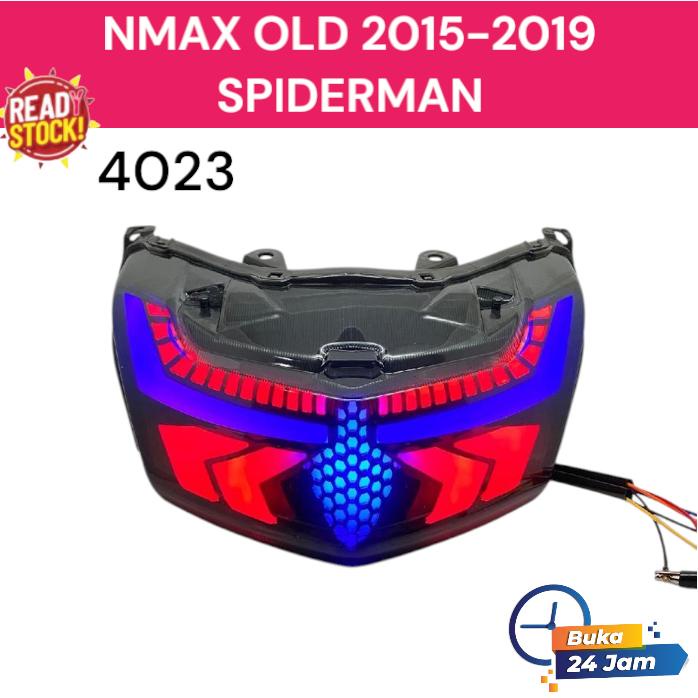 Promo Nmax Old 2015-2019 Lampu Belakang Variasi Nmax - Stop Spiderman Stoplamp 4023 Ready