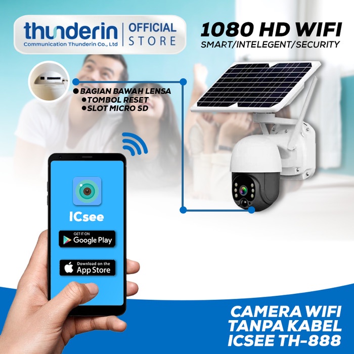 CCTV Camera WIFI PTZ Outdoor Solar Power TH-888