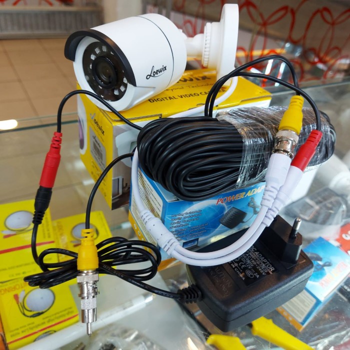 Paket kamera cctv langsung colok ke tv siap pakai lengkap sama kabel