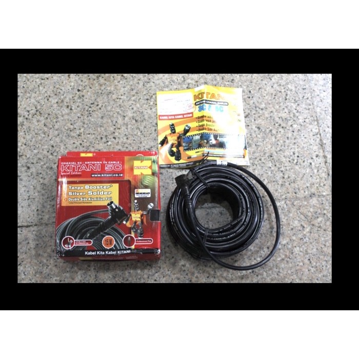 Kabel Antena Kitani Siap Pakai/Kitani Kabel Tv 15M Original