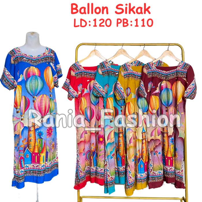 Daster Rania Fashion Motif Sikak Balon Viral