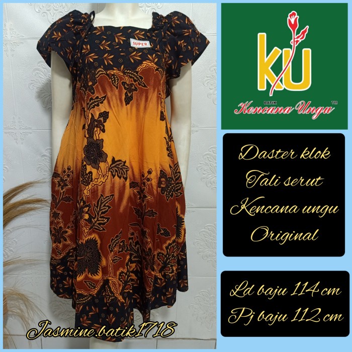 Daster Klok Serut Soga Kencana Ungu Kui