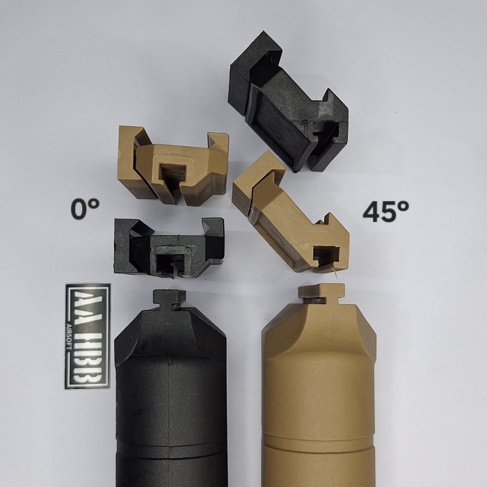 Sale Terbatas Foregrip Pk1 45 Degree Nylon Airsoft Aeg M4 Slr M416 Ar15 Dcobra Wgg Wgb Grip Nilon