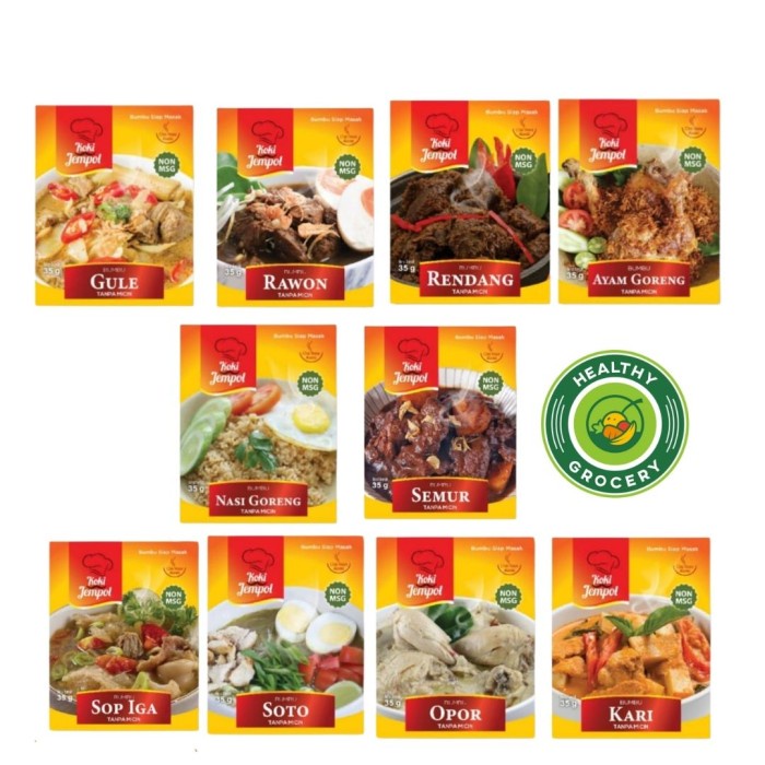 

TERLENGKAP Koki Jempol Bumbu Instan Tanpa Micin 35 All Varian