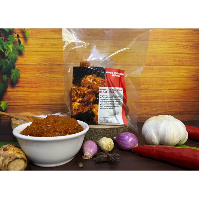 

EKSLUSIF Bumbu Ikan/Ayam Bakar Pedas 250gr Uda Enan Khas Minang
