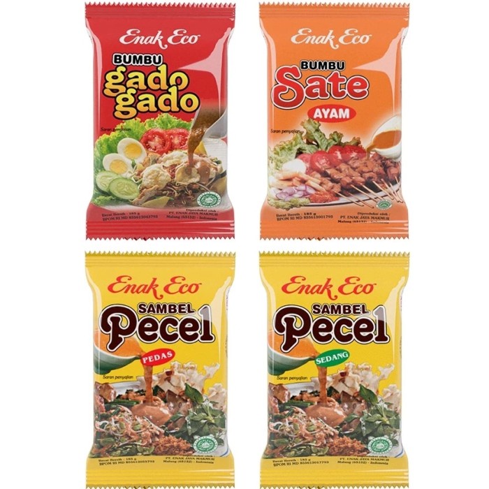 

DISKON Bumbu Pecel Enak Eco Bumbu Sate Enak Eco Bumbu Kacang Enak Eco HALAL
