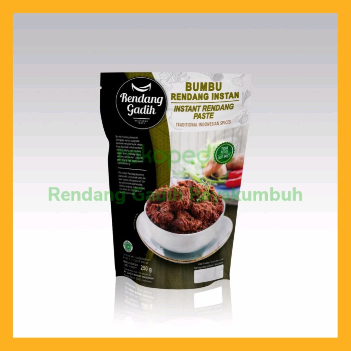 

OBRAL Bumbu Rendang Instan Rendang Gadih Asli makanan khas padang Payakumbuh
