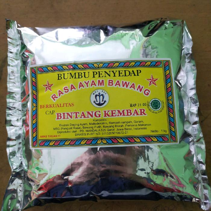 

PROMO SPECIAL Bumbu penyedap bintang kembar mdl 525 kemasan 1kg/bumbu tabur ayam bawang/atom bintang