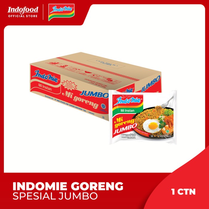 

Wdo - 1 Ctn - Indomie Goreng Spesial Jumbo