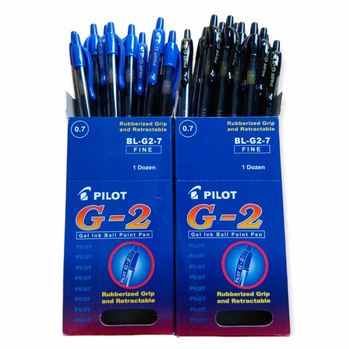 

Pulpen Pilot Gel G2 / Pen Pilot BL-G2 0.5/0.7 (12Pcs)