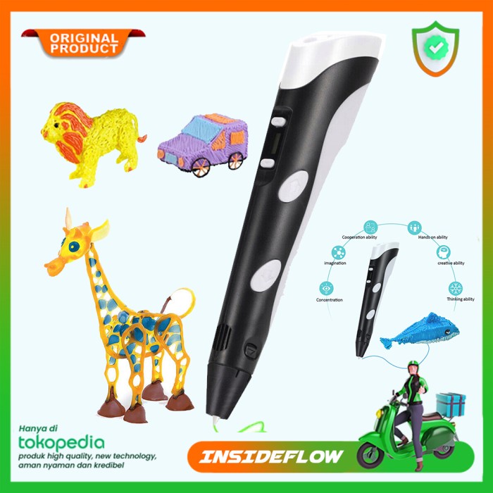 

Pulpen 3D Anak Printing Magic Drawing Pen Filament Pena Edukasi