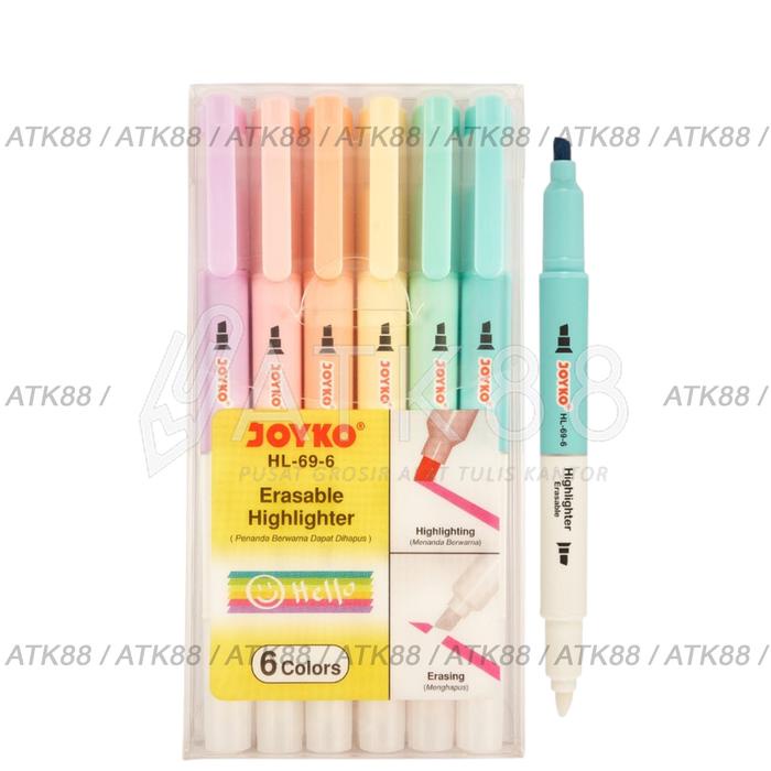 

JTTOP" ERASABLE HIGHLITER HL-69-6