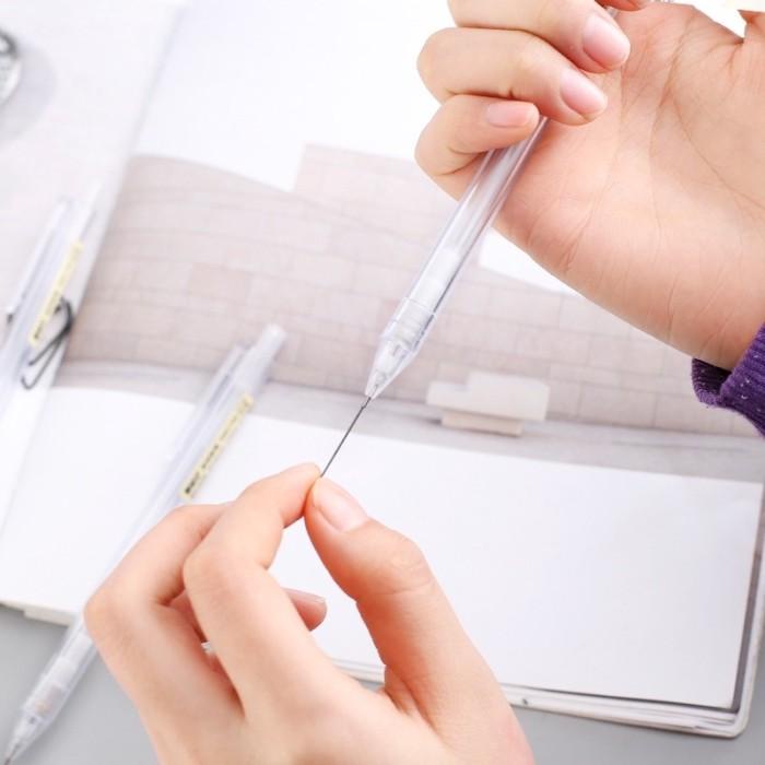 

JTTOP" PENSIL ISI MEKANIK 0.5MM TRANSPARAN MINIMALIST MUJI STYLE AESTHETIC