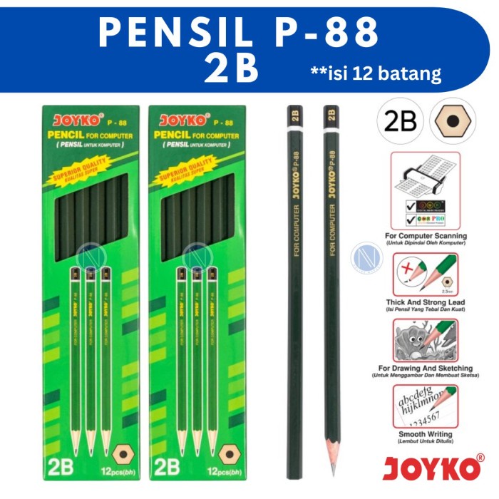 

JTTOP" PENSIL 2B JOYKO P-88