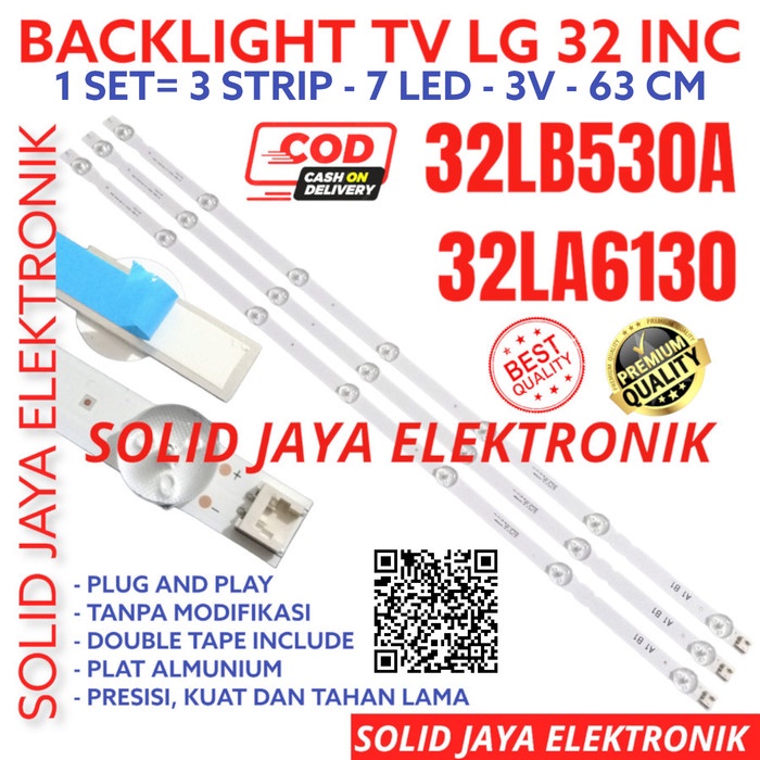 ASLI BACKLIGHT TV LED LG 32LB530A 32LB530 A BL 32LB 32 LB 3V 7K LAMPU