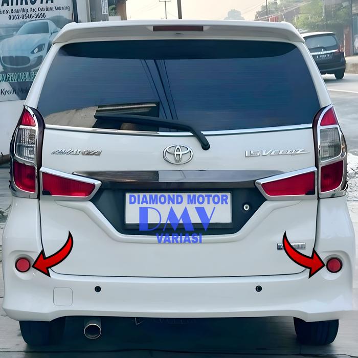 SALE  REFLEKTOR LAMPU LED COB BEMPER BELEKANG TOYOTA ALL NEW AVANZA VELOZ 2012 2013 2014 2015
