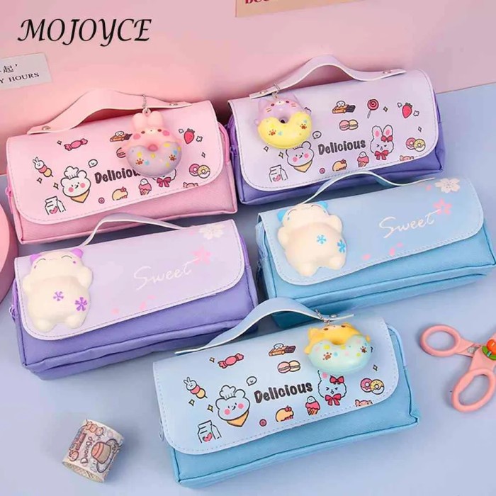 

JTTOP" TEMPAT PENSIL ANAK LAKI PEREMPUAN PENCIL CASE KOTAK PENSIL AESTETIK