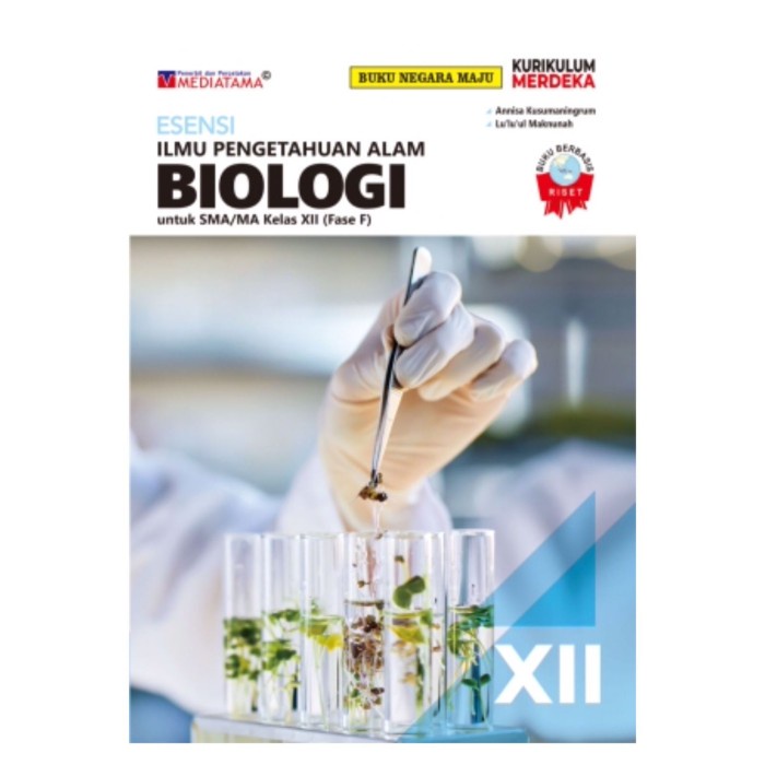 SALE  BIOLOGI KELAS XII -12 SMA/MA KURIKULUM MERDEKA - MEDIATAMA READYY
