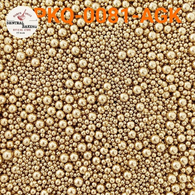 

Sprinkle Kue Mutiara Gold Mix Kecil (M6-Agk) Springkel Springkle Pearl