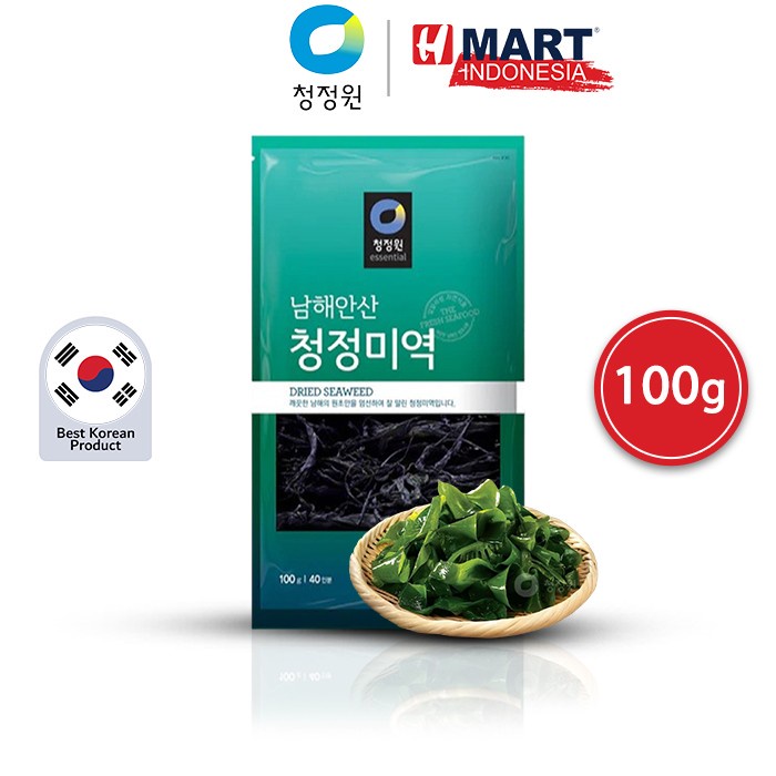

terbaru !!! chung jung one dried seaweed miyeok - rumput laut kering 100g ready