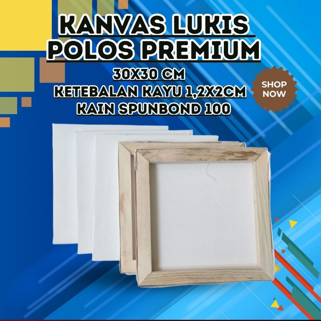

Harga Miring Kanvas Lukis 30X30 Cm Premium Kain Spunbond Tebal Minimal Pembelian 2 Pacs Untuk