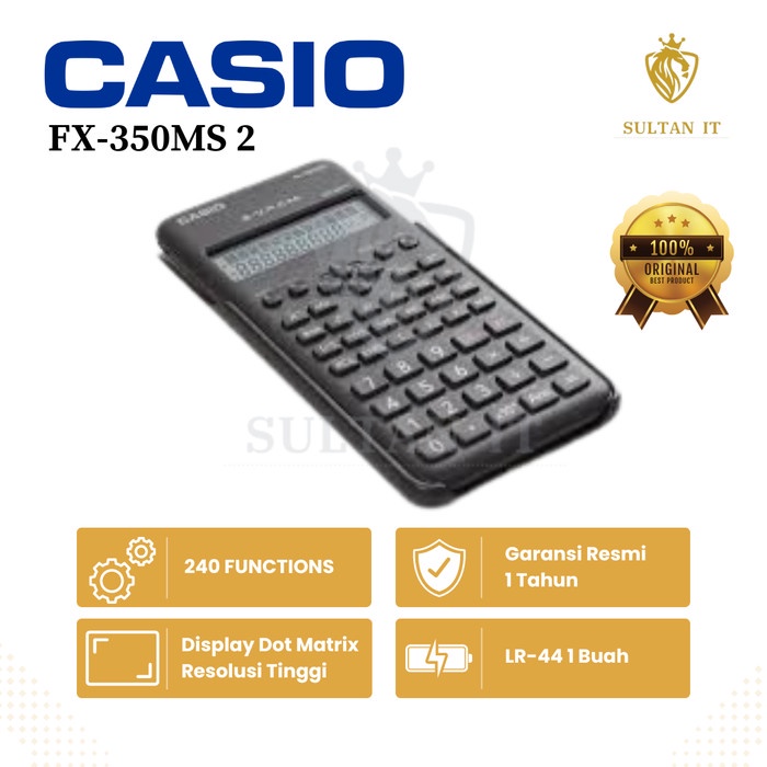 

KALKULATOR SCIENTIFIC CASIO FX 350MS 2 ORIGINAL TERLARIS/TERMURAH/TERPOPULER
