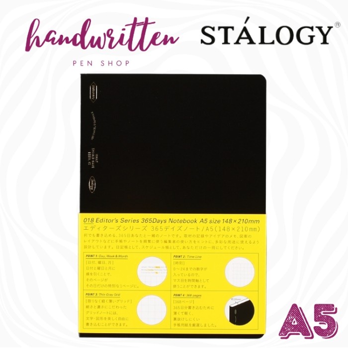 

STALOGY 365 Days Fountain Pen Notebook Journal A5 TERLARIS/TERMURAH/TERPOPULER