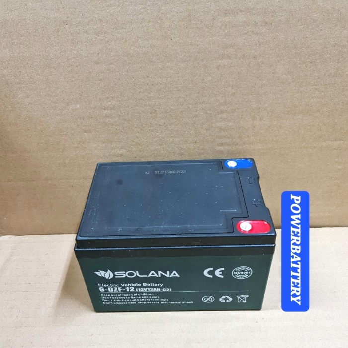 Aki Sepeda Listrik Solana 12V 12AH Kendaraan Listrik
