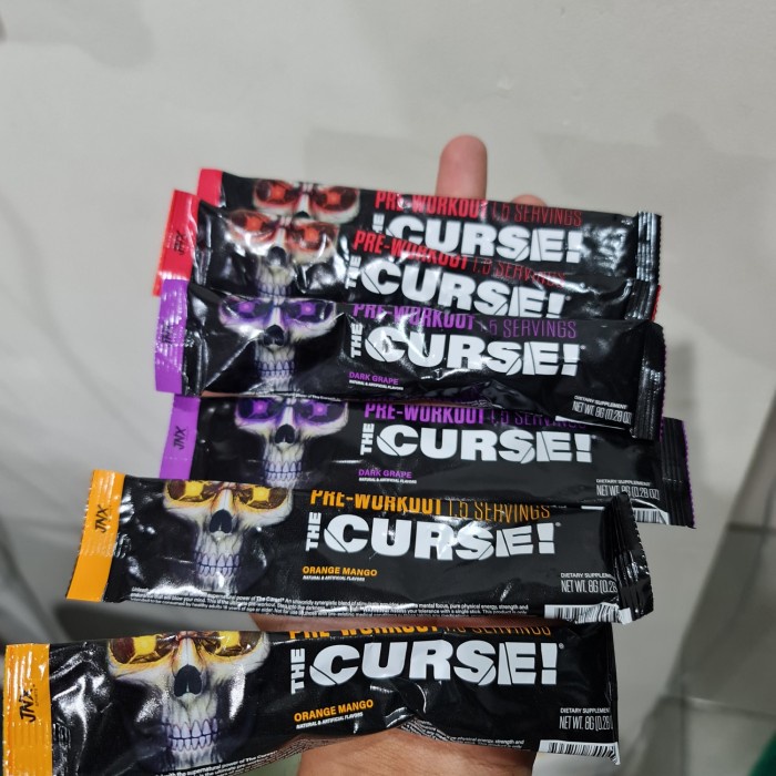 Sachet Jnx Sport The Curse 1.5 Serve Pre Workout Pwo Cobra Labs Pre Wo Murah