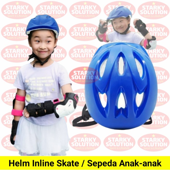 TERLARIS Helm Inline Skate Sepeda Sepatu Roda Anak Roller Blade