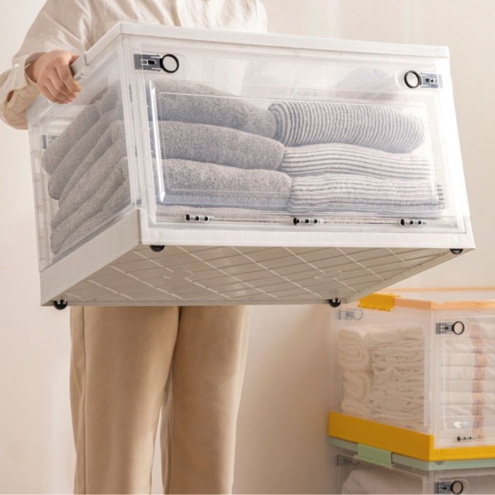 Storage Box kontainer plastik box Lipat Folding Container Box Tempat Baju Mainan Kotak Penyimpanan