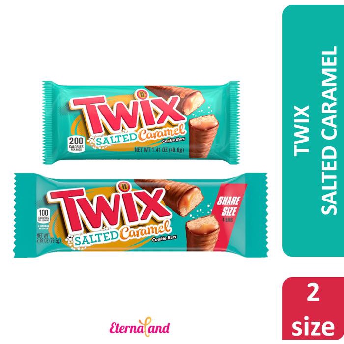 

Twix Salted Caramel Cookies Bars - cokelat impor USA
