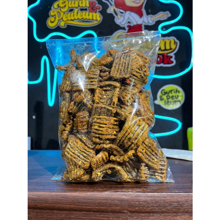 

Kerupuk Seblak Jengkol Asbes Pedas Daun Jeruk isi 500 GRAM - Snacks - Food