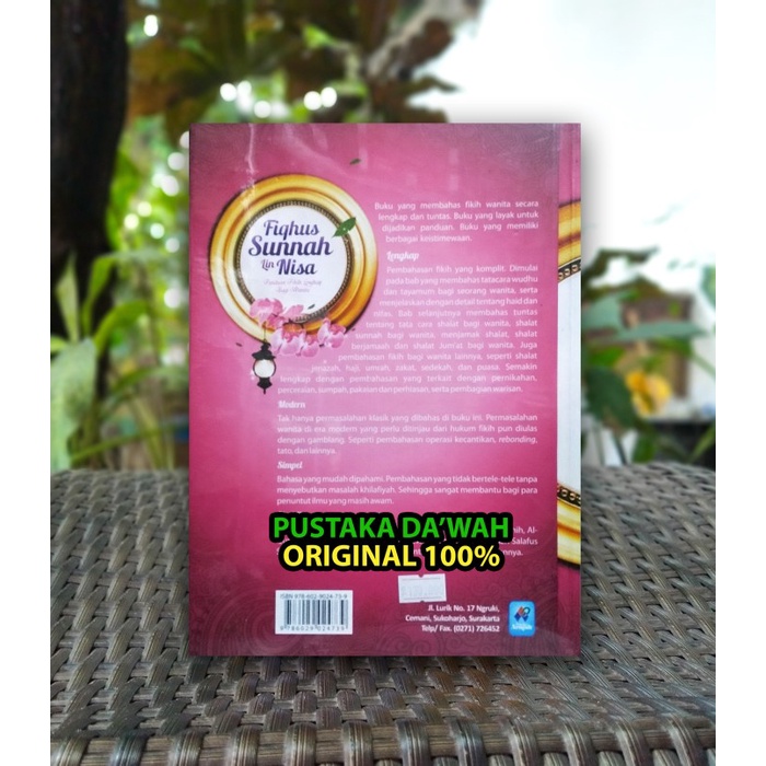 

FIQHUS SUNNAH LIN NISA PANDUAN FIKIH LENGKAP BAGI WANITA ORI ASLI