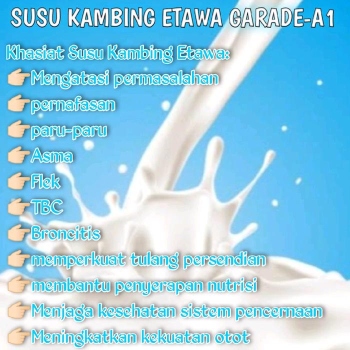 

SUSU KAMBING ETAWA GRADE-A1 RASA ORIGINAL 1000GR[BPOM]