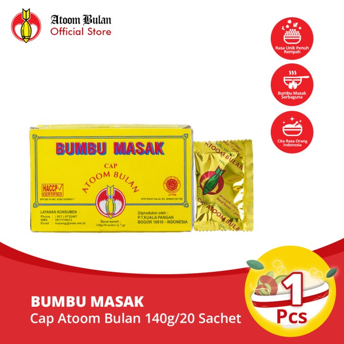 

Sale! Bumbu Masak Cap Atoom Bulan