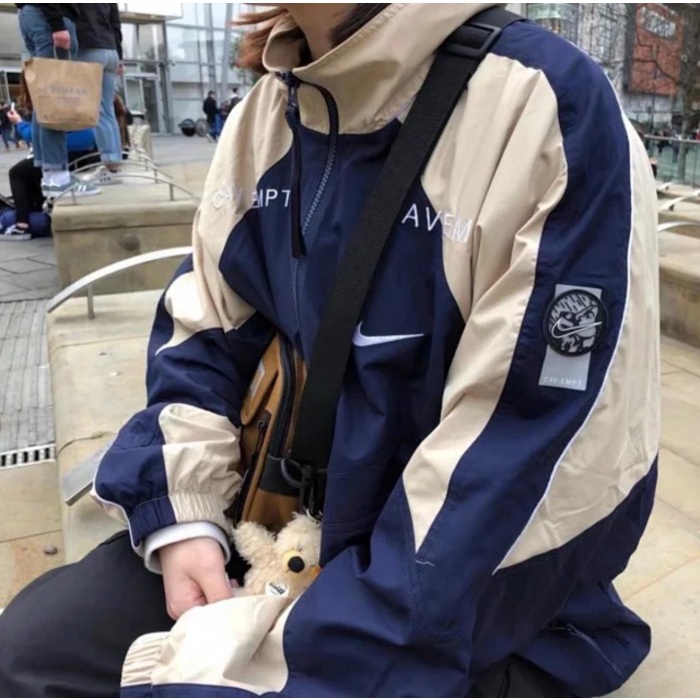 HOT SALE Cav Empt x Nike CE Track Jacket Navy/Tan