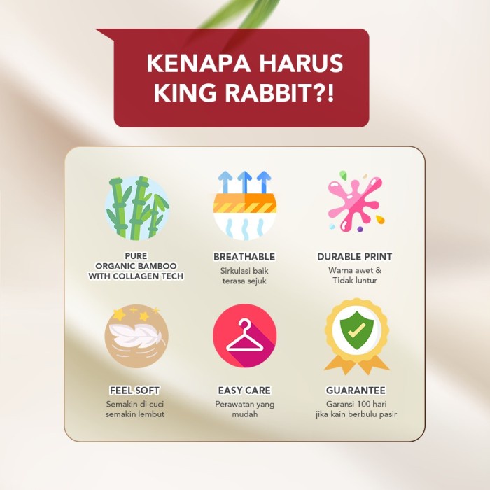 King Rabbit Organic Bamboo Velvet Set Sprei Motif Okko Grey