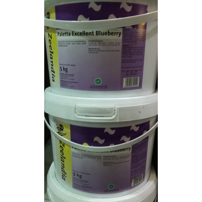 

Selai Paletta Blueberry Excellent- Zeelandia 5kg Gosend Only!!